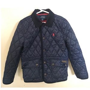 Ralph Lauren Diamond-Quilted Jacket, Boy size 7 preowned.